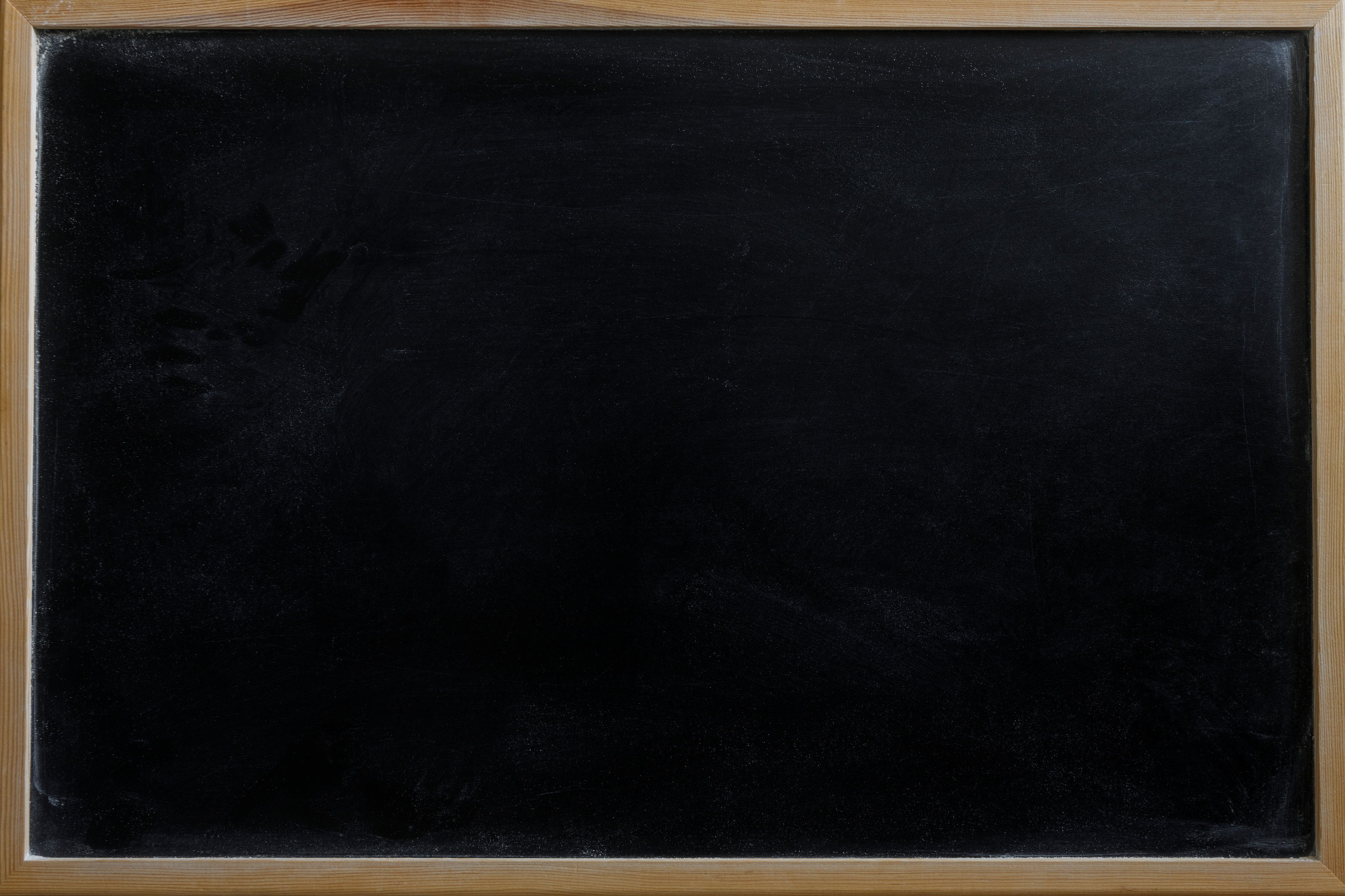 Blank black writing board